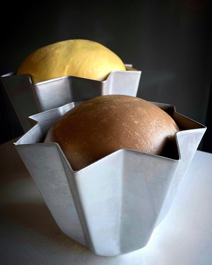 Pandoro Gianduia e Classico, solo lievito madre. 
pandoroartigianale#pandorofattoincasa #pandorohomemade #lievitomadre#sourdough #panettone#lievitatinatalizi #lievitazionenaturale #