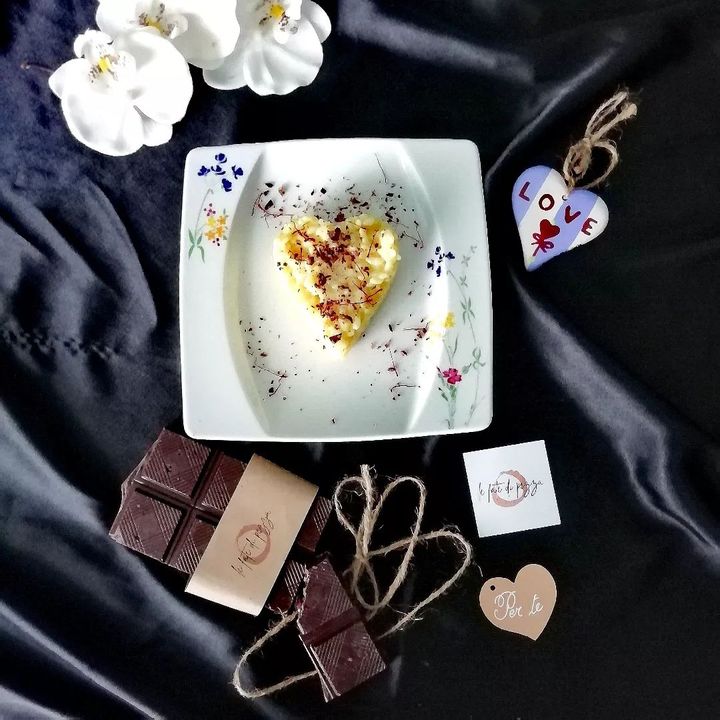 Buongiorno amici di #instagram ?
Oggi vi propongo un #risotto romantico ?
Cuore di riso alla #zafferano @